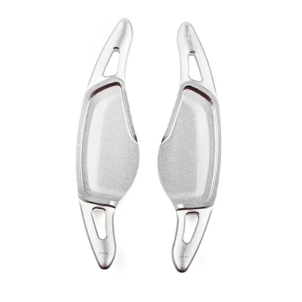 Silver Steering Wheel Paddle Shifter Extensions for BMW 5 7 Series X3 X4 X5 (2001-2023)