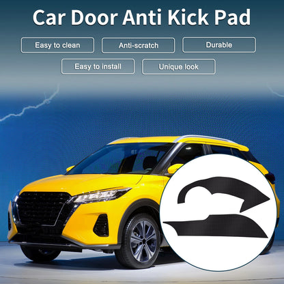 Set of 4 Leather Anti Kick Pad Stickers for Nissan Kicks (e-POWER)