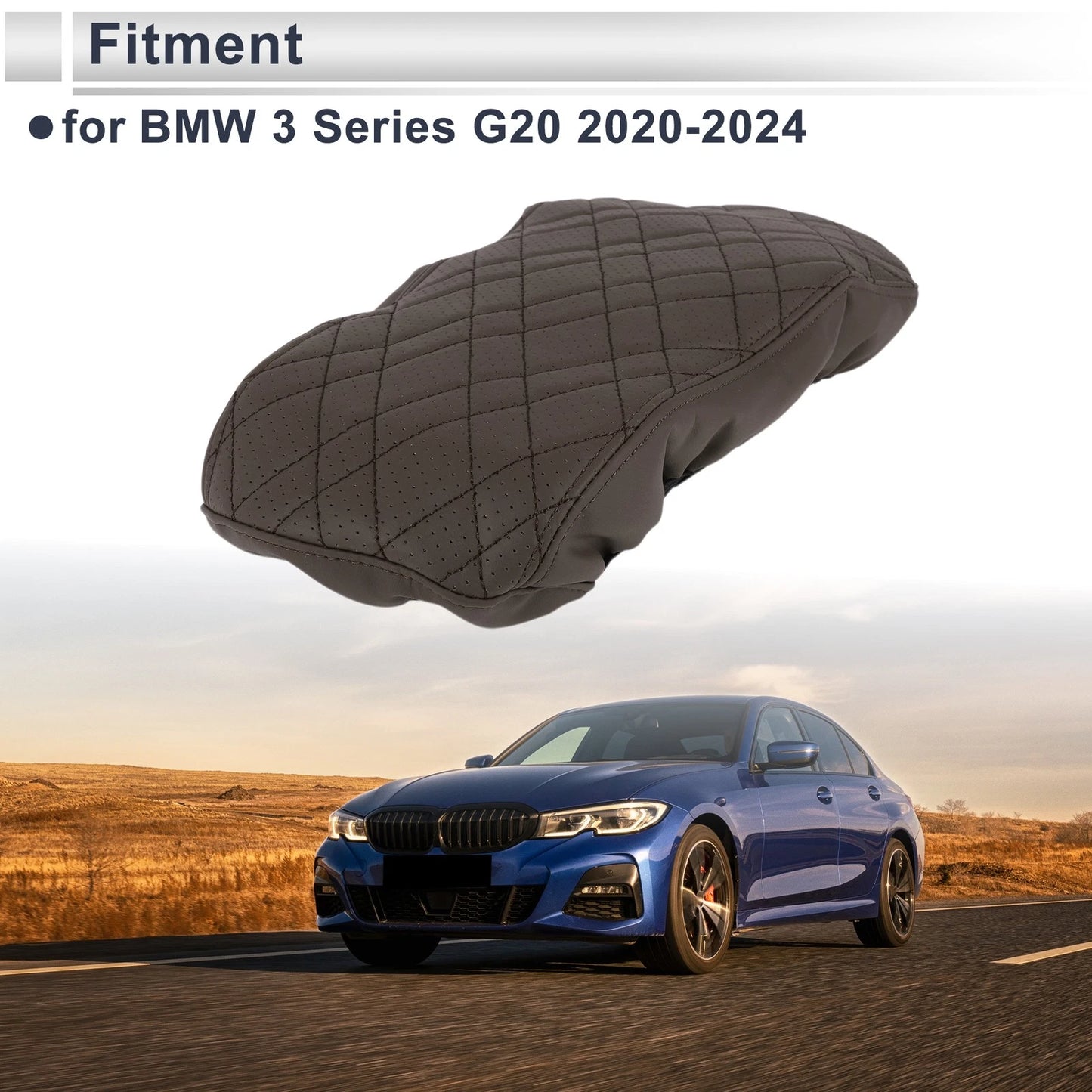 Center Console Cover for BMW 3 Series G20 (2020–2024) Deep Brown