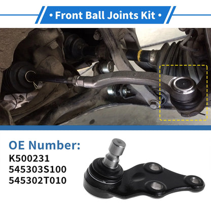 2X Front Lower Ball Joints for Hyundai Sonata (2011–2014) K500231/545303S100