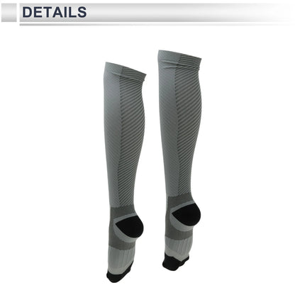 Cycling Socks Anti-Friction Size M Colorblock Light Gray