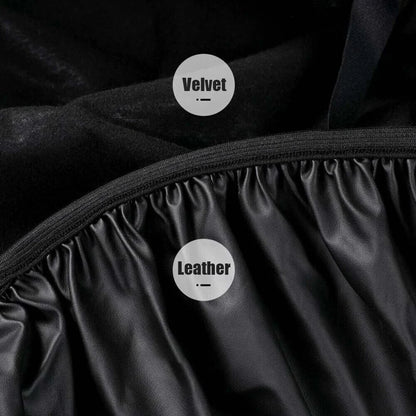 Scooter Cushion Seat Cover Waterproof Black Leather for Scooter