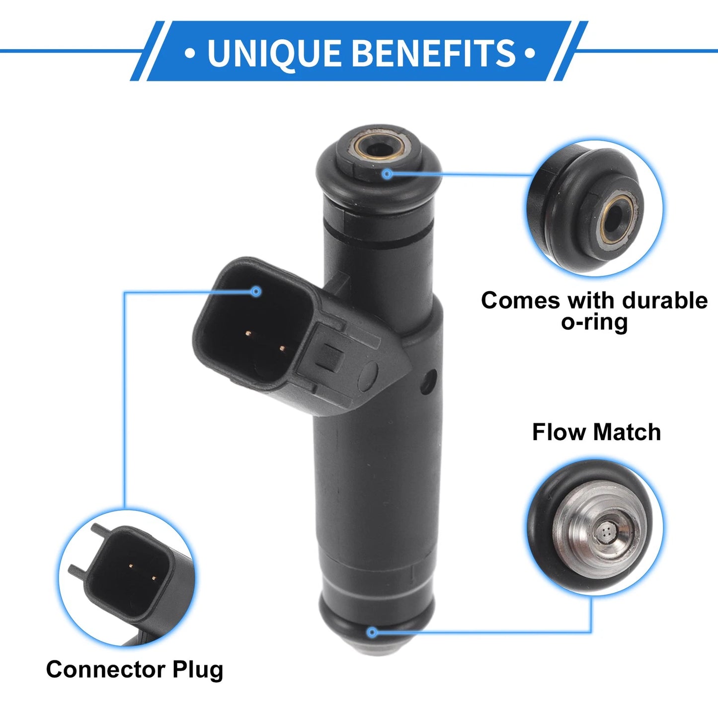 1 Pc No.1F2EB4A Fuel Injector for Ford Windstar (1999–2003)
