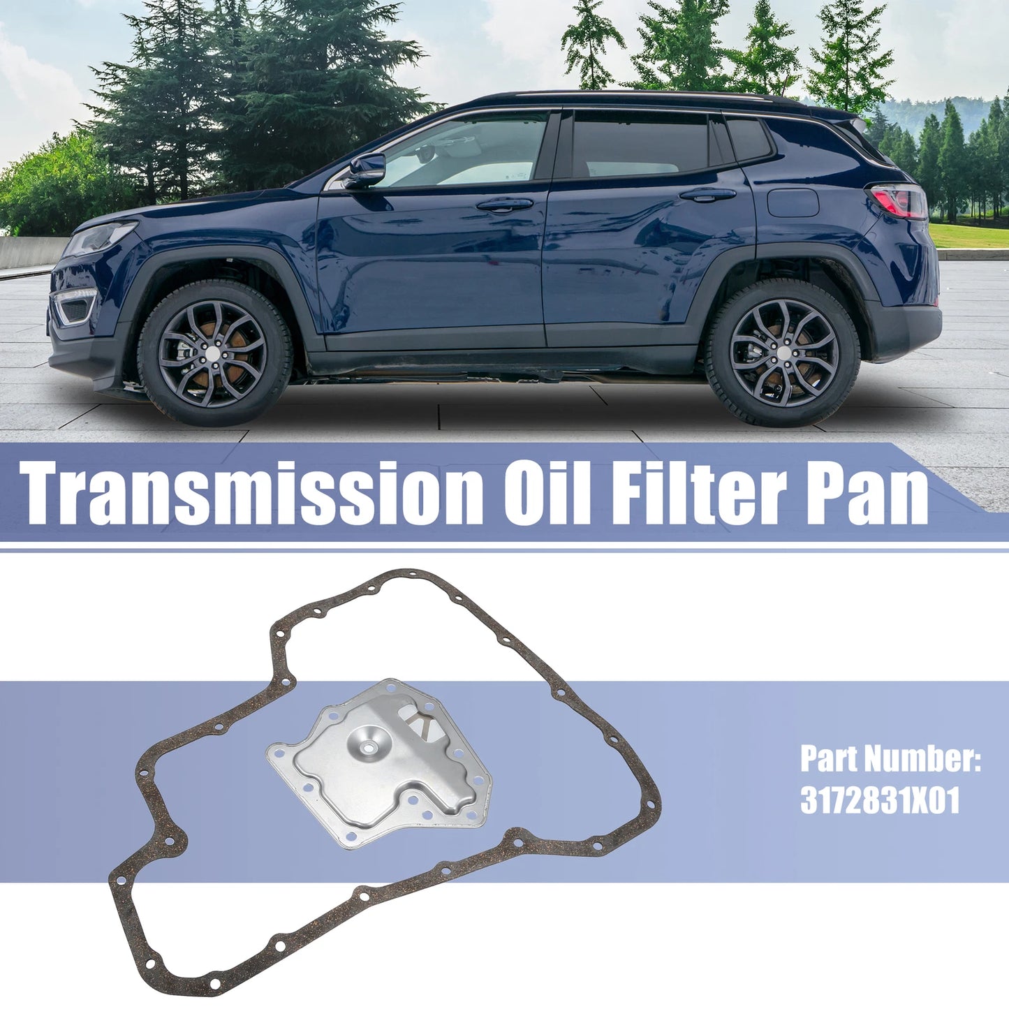 Transmission Filter Oil Pan Gasket Kit for Nissan Versa (2012) 3172831X01