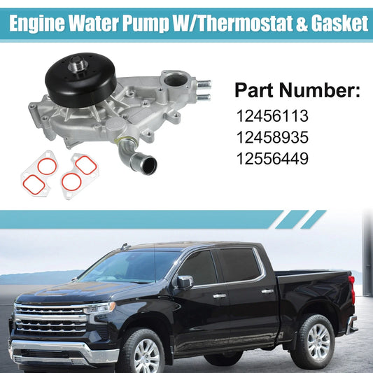 Engine Water Pump Set with Thermostat for Chevrolet Avalanche (2002-2013)