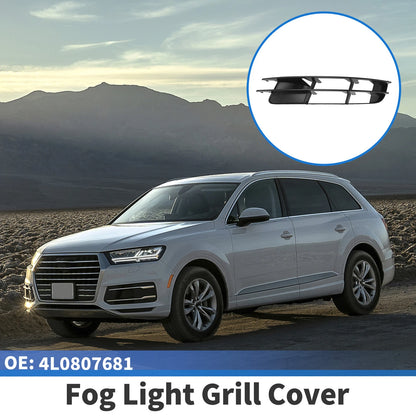 1pc Fog Light Grill for Audi Q7 (2007–2009) No. 4L0807681 ABS Black