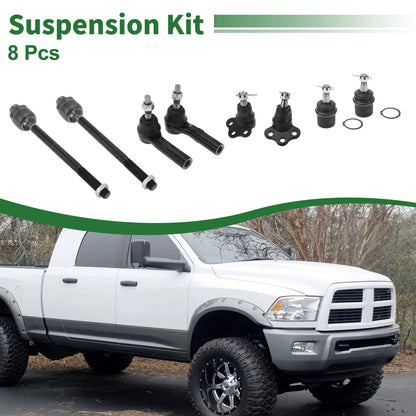Set of 8 Tie Rod Ends & Ball Joints for Dodge Dakota