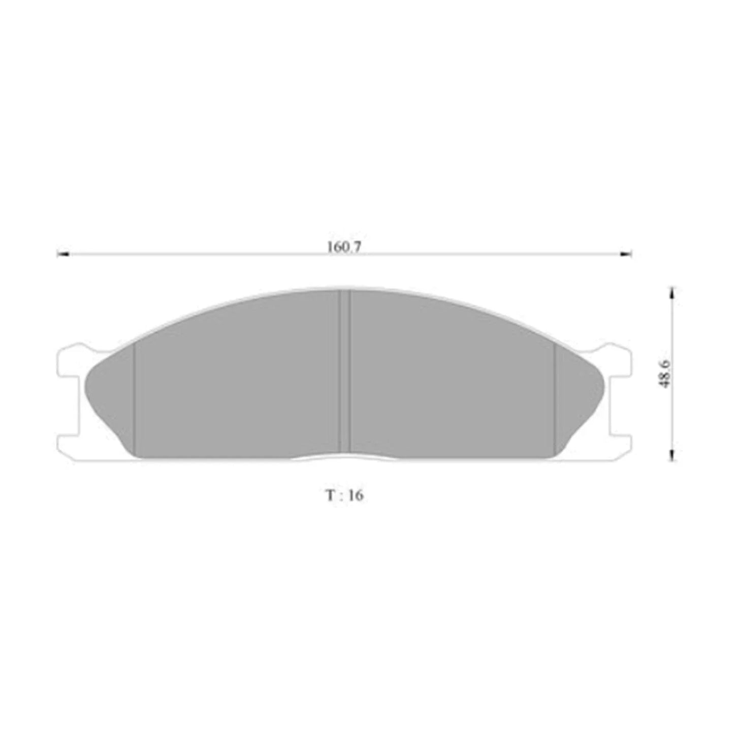 Front Disc Brake Pads Set for Nissan Navara D21 D22 (1992-2016)