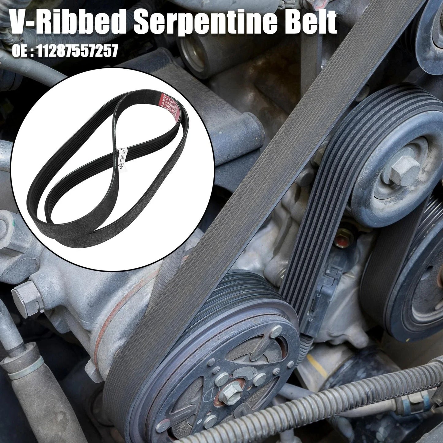 V-Ribbed Serpentine Belt for BMW X5 E70