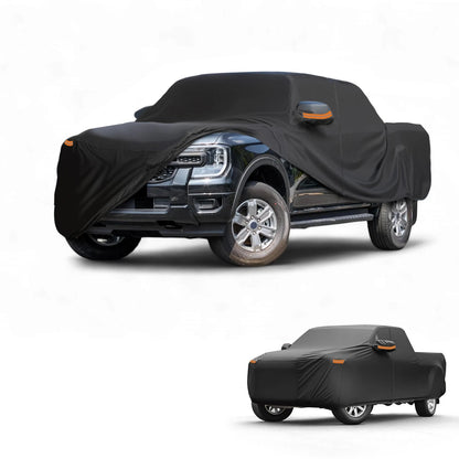 Waterproof Car Cover for Ford Ranger (190T-PU, Black, with Zipper)