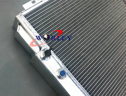 Aluminum Radiator & Shroud & Fans for 1967-1970 Ford Mustang Ranchero Torino