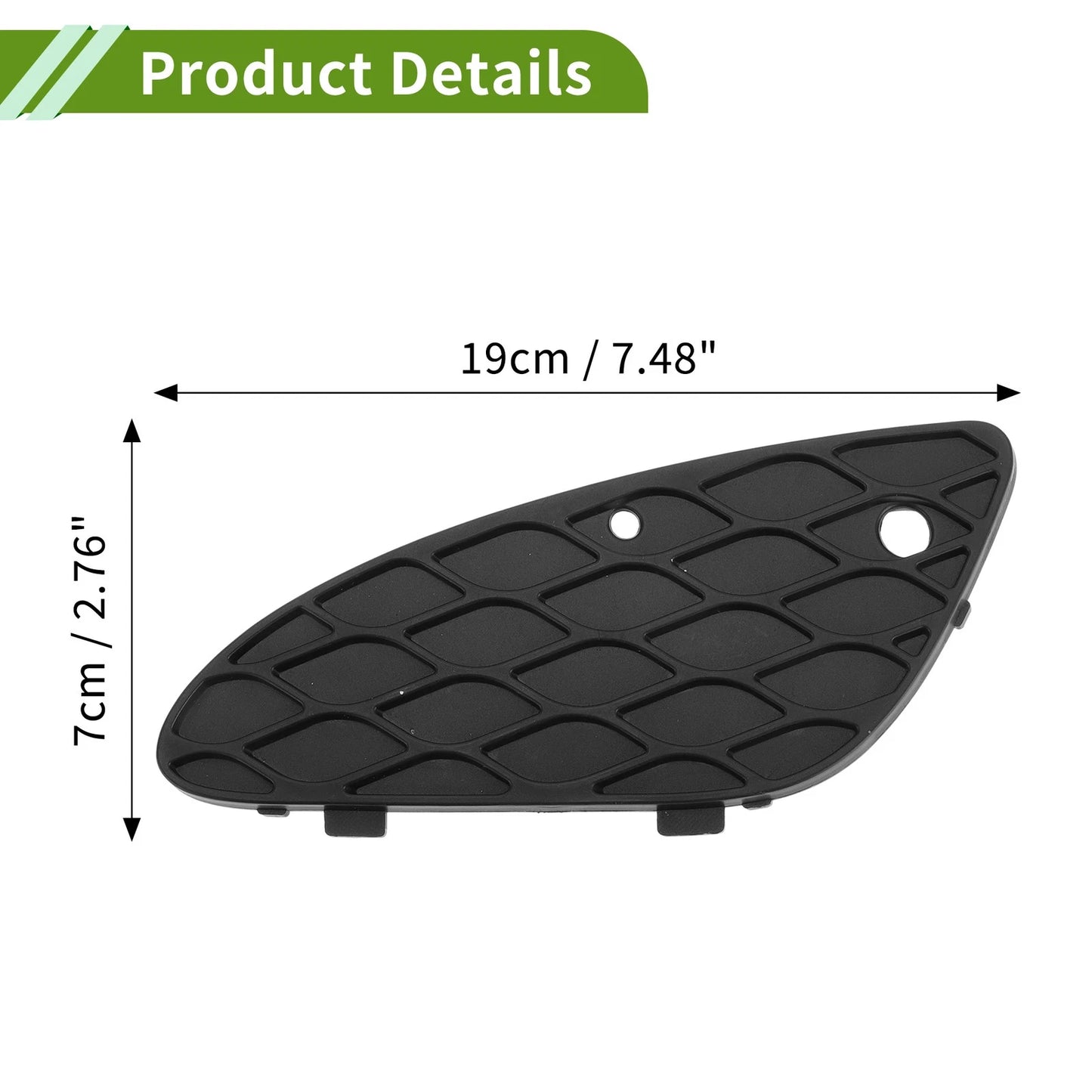 1 Pc Fog Light Grill for Mercedes-Benz E350 (2006–2009) No. 2118850353 Black