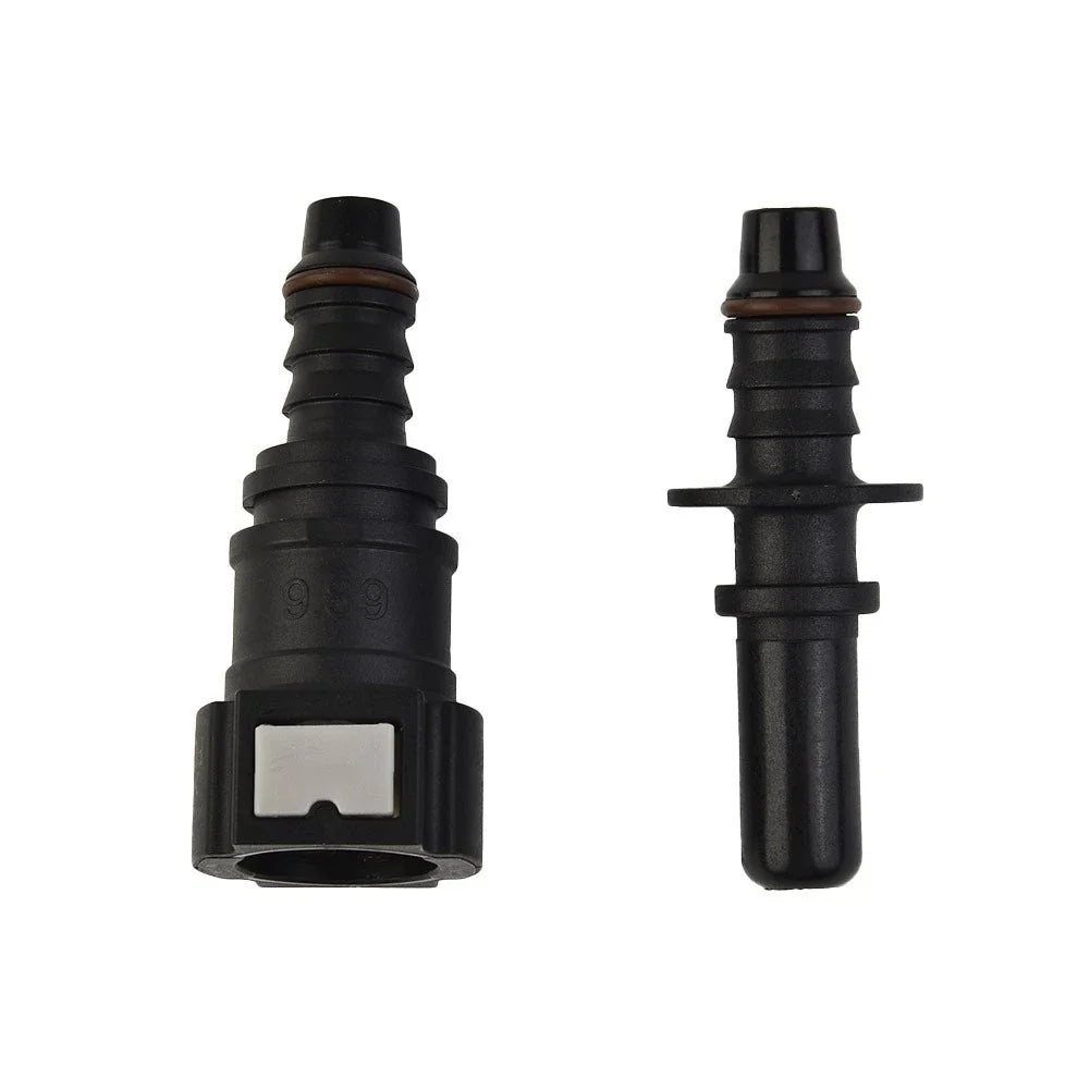 Fuel Line Hose Connector Black Nylon Pipe Connector Quick Release for Vehicle
