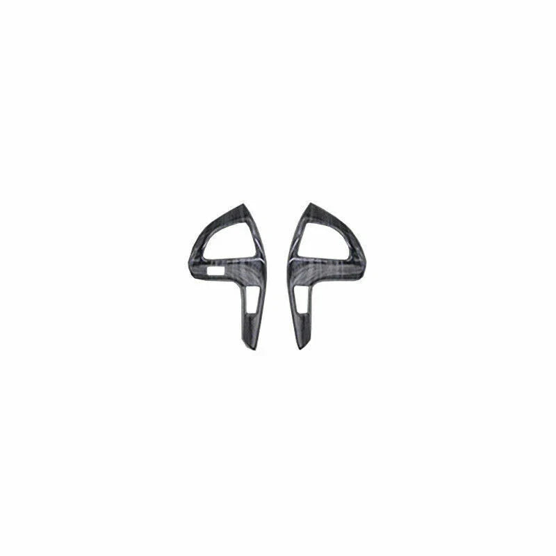 Wood Black Steering Wheel Button Cover Trim for Toyota Highlander (2008–2013)