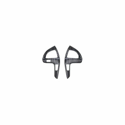 Wood Black Steering Wheel Button Cover Trim for Toyota Highlander (2008–2013)