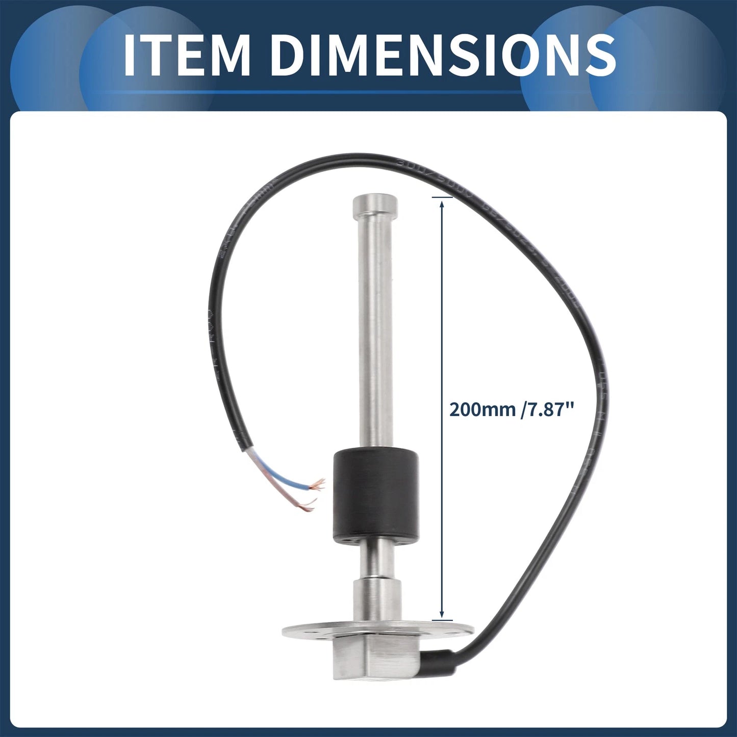 Fuel Sending Unit and Gauge Kit 240-33 Ohm 200mm for Boat Car Truck