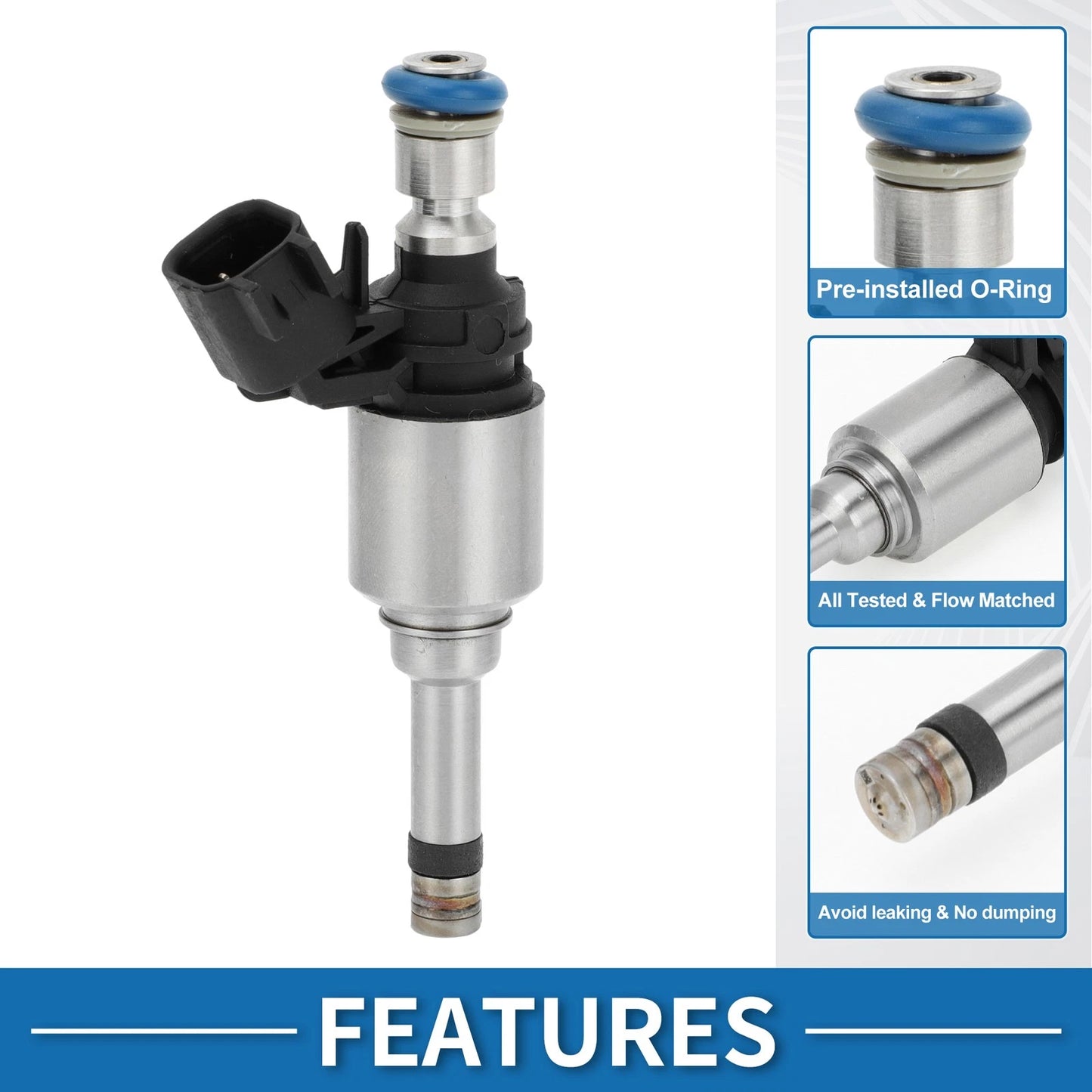 Fuel Injector No. 12662564 for Chevy Malibu (2013–2015) 2.5L Black