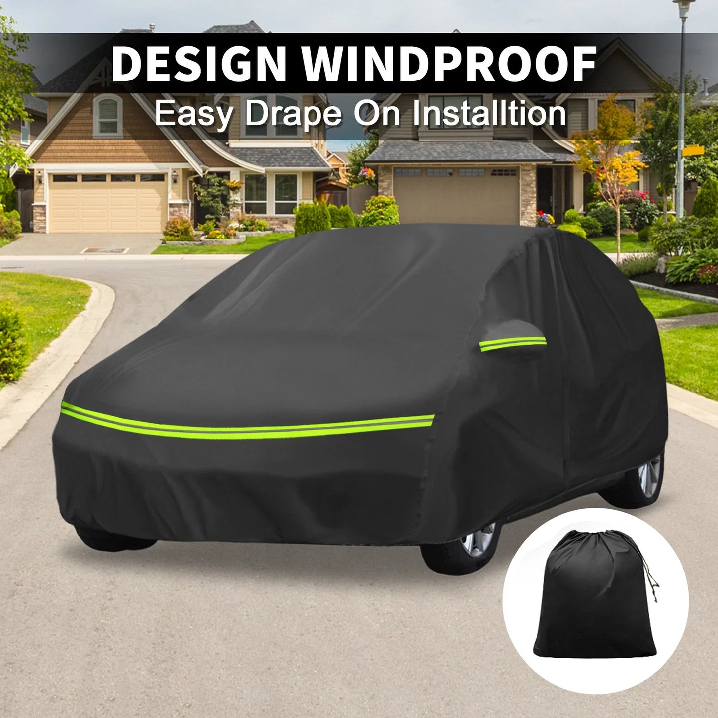 Waterproof Car Cover for Hyundai i20 II/III 2014-2021 with Zipper