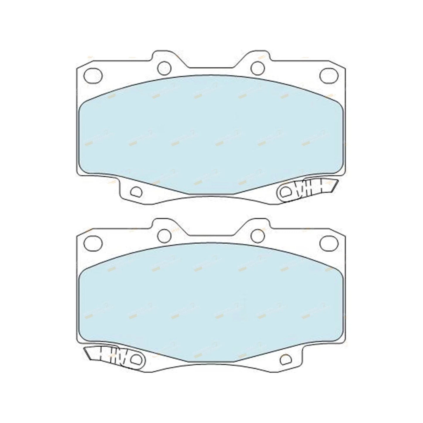 Set of 4 Bendix HD Front Disc Brake Pads for Hilux (2005–2016)