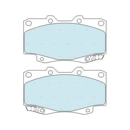 Set of 4 Bendix HD Front Disc Brake Pads for Hilux (2005–2016)