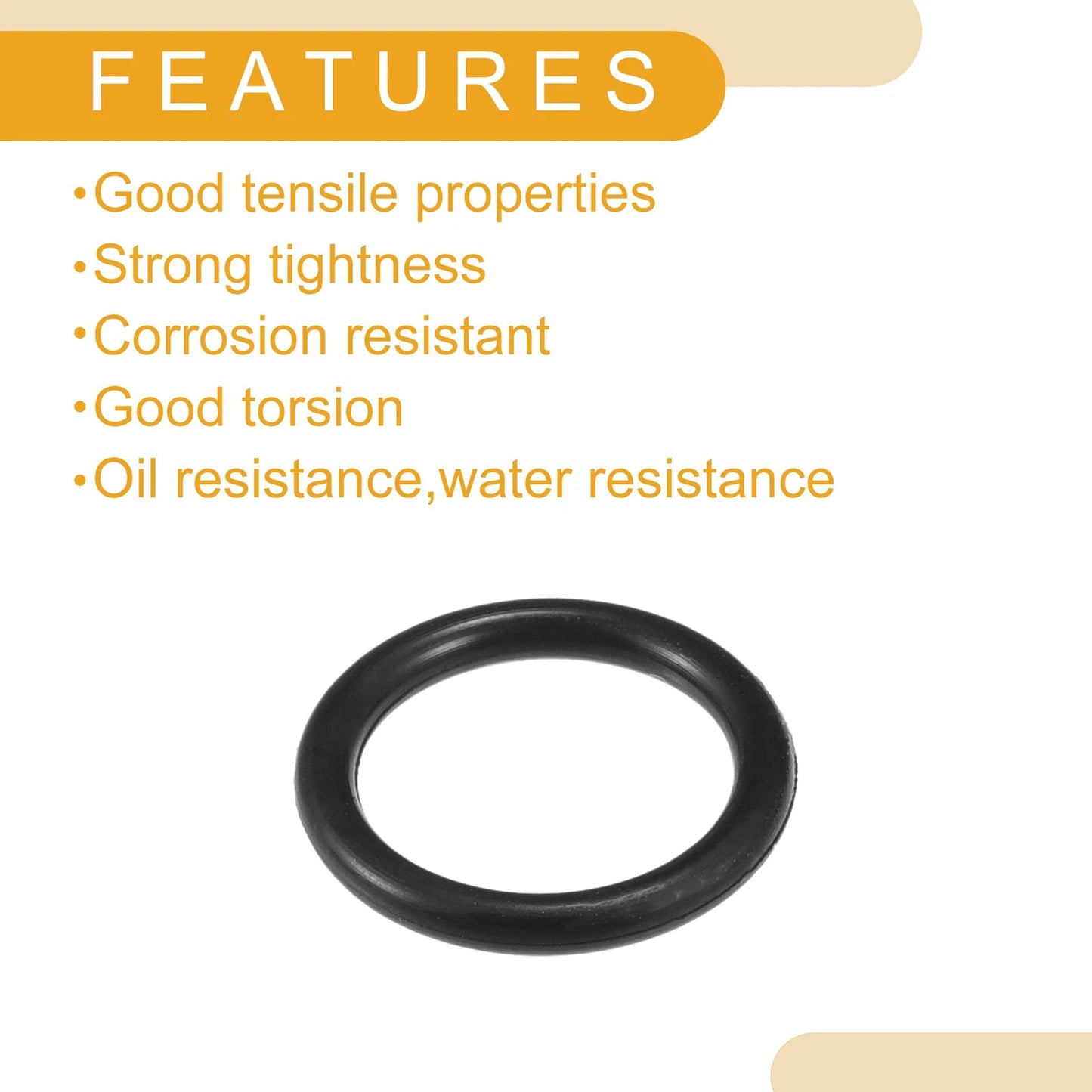 50pcs NBR Rubber O Ring Seal Gasket for Cars Trucks 9mm ID x 1.5mm CS