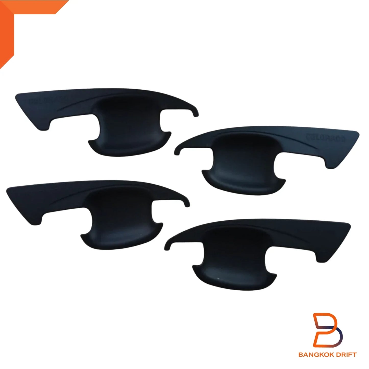 Matte Black Door Handle Cover Insert for Holden Colorado Ute (2012-2023)