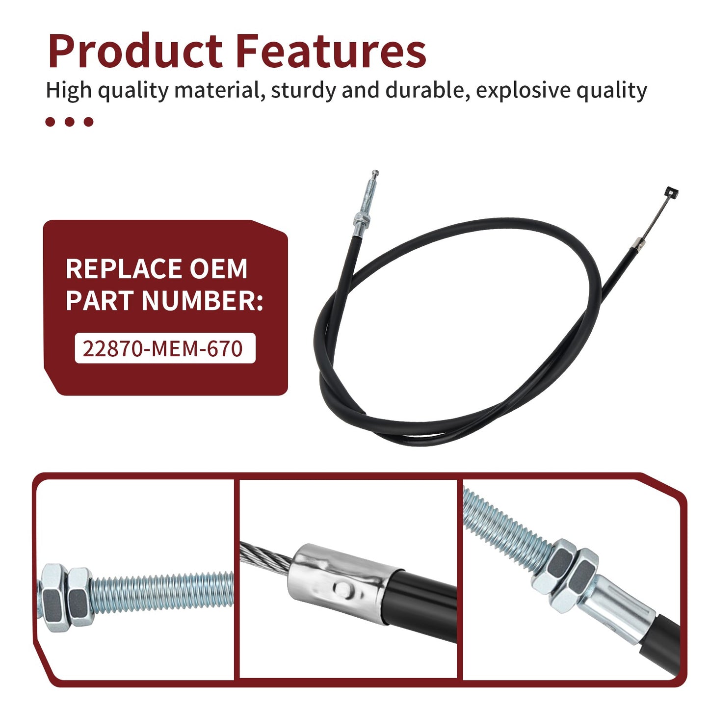 Clutch Cable for Honda VTX1300C (2004–2009)