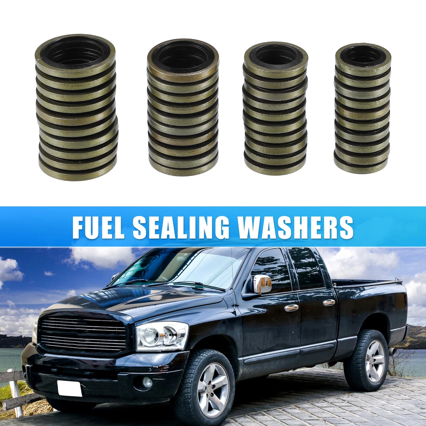 Set of 1 Car Fuel Sealing Washers No.3963988/3963983 for Dodge 5.9L 6.7L (12V 24V)