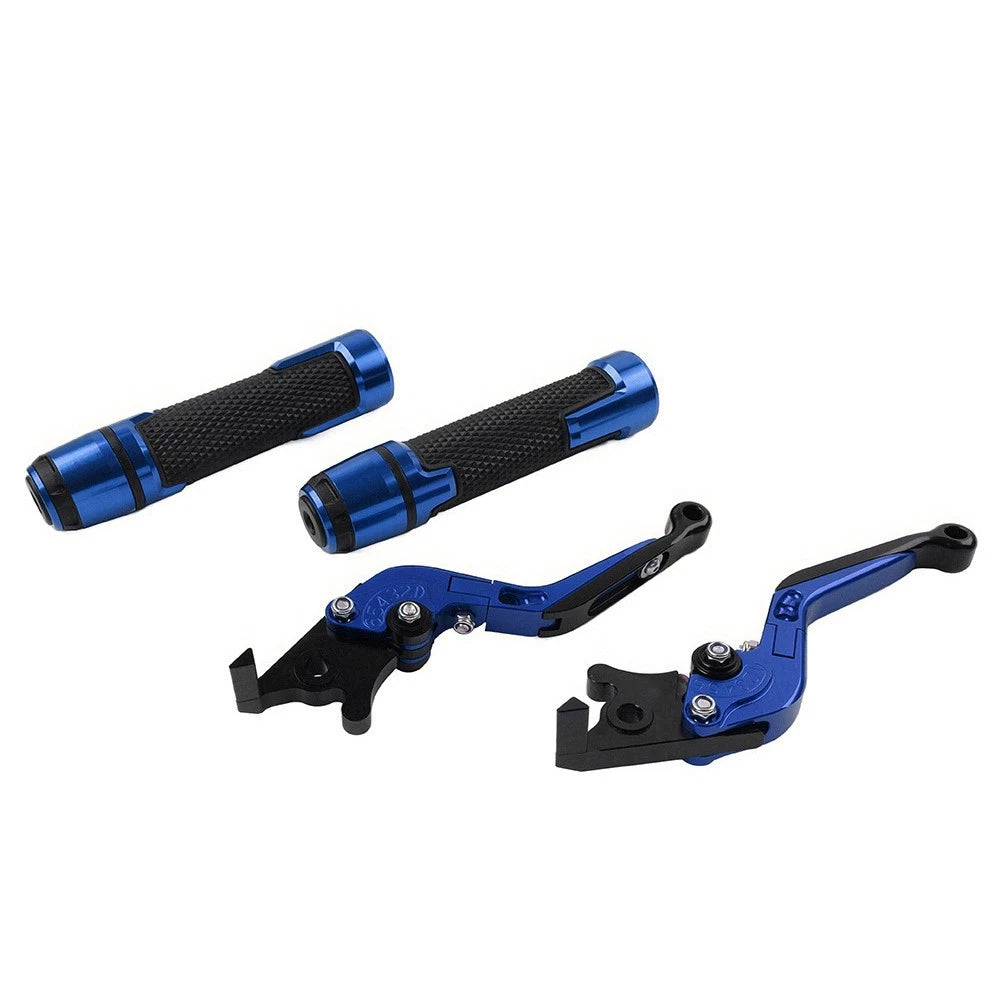 Set of 2 CNC Brake Clutch Lever Handlebar Grips for Yamaha XJR 1300 FJR 1300