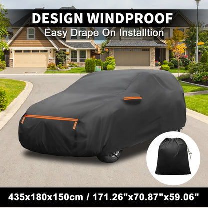 Waterproof Car Cover for Toyota Sienta (2016–2023) - Aluminum, Zipper