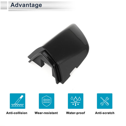 Front Left Door Handle Lock Cylinder Cover for VW Passat (2012–2019) 5KD837879 Black ABS