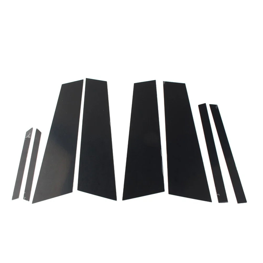8 Pcs Black Car Door Window Pillar Post Covers for BMW X2 (2018-2021)