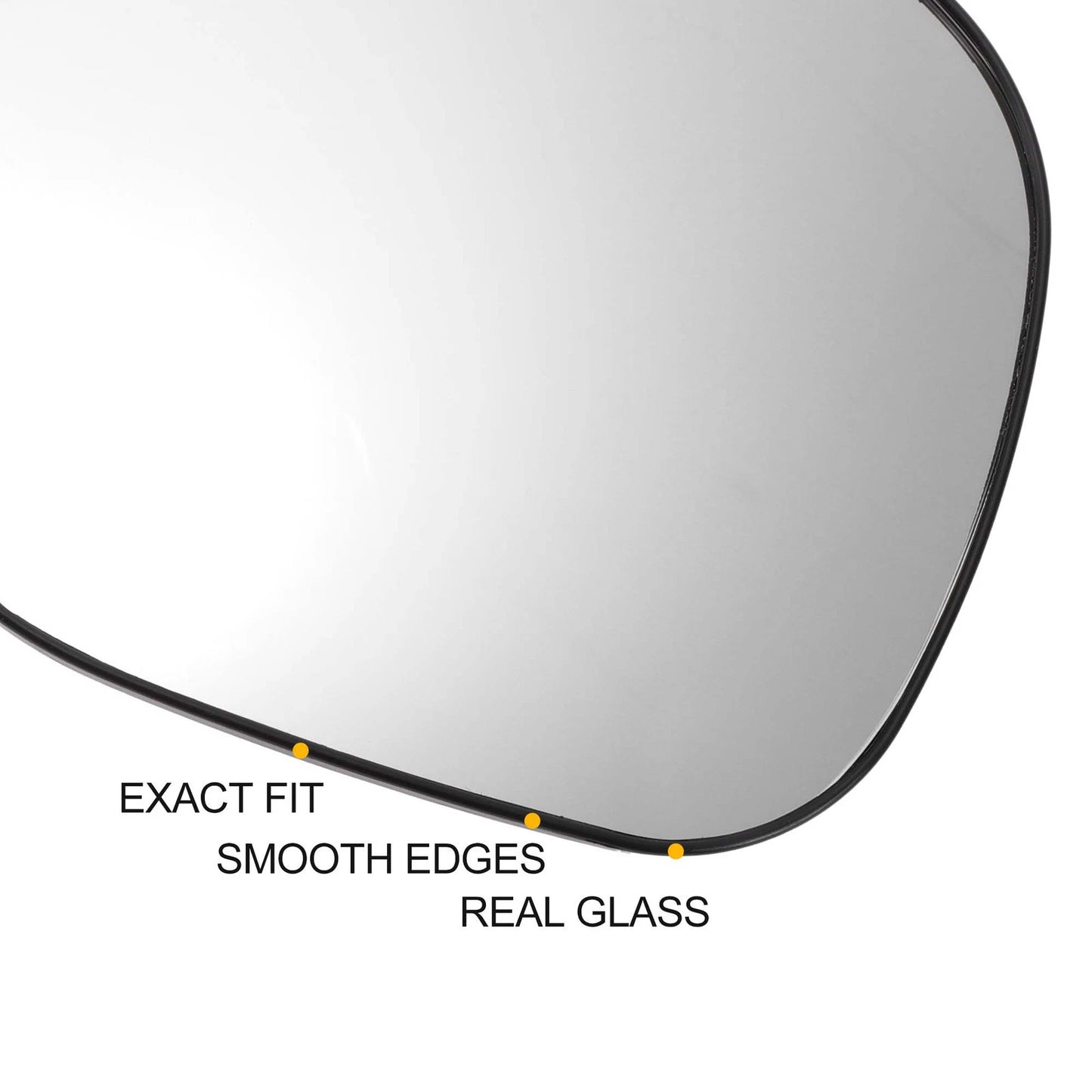 Right Side Heated White Mirror Glass for Mitsubishi ASX (2010–2013)
