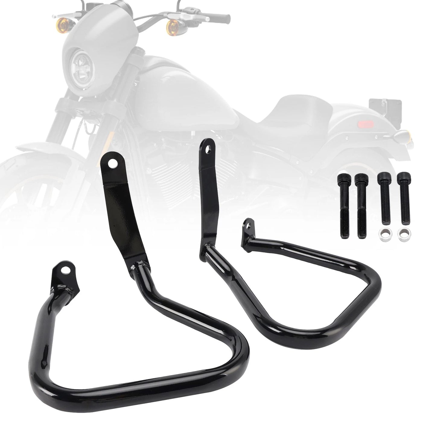 Frame Protection Bars for Low Rider St Fxlrst (2022–2024) Black Steel