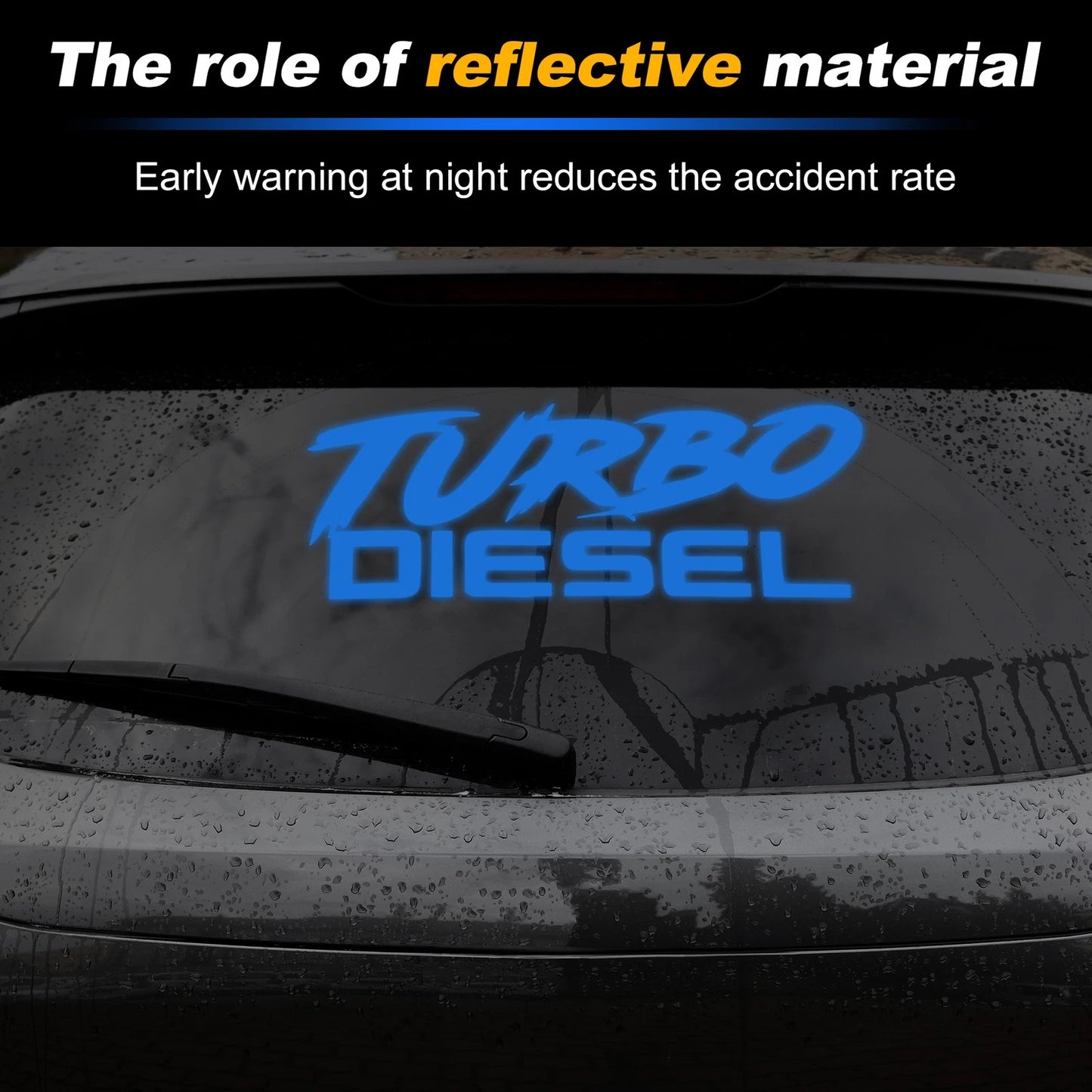Reflective Bumper Decal for Turbo Diesel