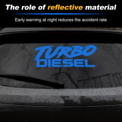 Reflective Bumper Decal for Turbo Diesel