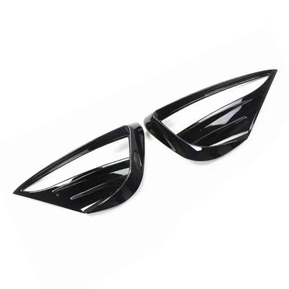 2 x Black Front Fog Light Cover Air Vent Trim for Tesla Model Y (2020–2023)