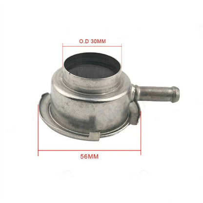 2 x 20 Inch / 56mm OD Weld On Style Steel Radiator Coolant Filler Neck