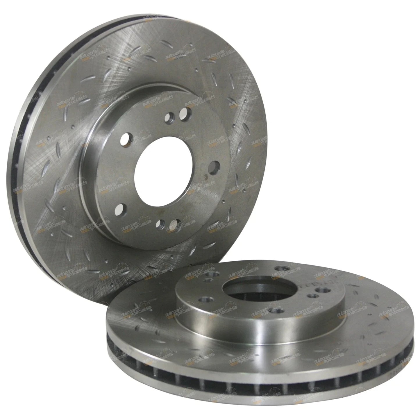Front Dimple Slotted Disc Brake Rotors for 200SX S14 S15 300ZX Z32 VG30DDT