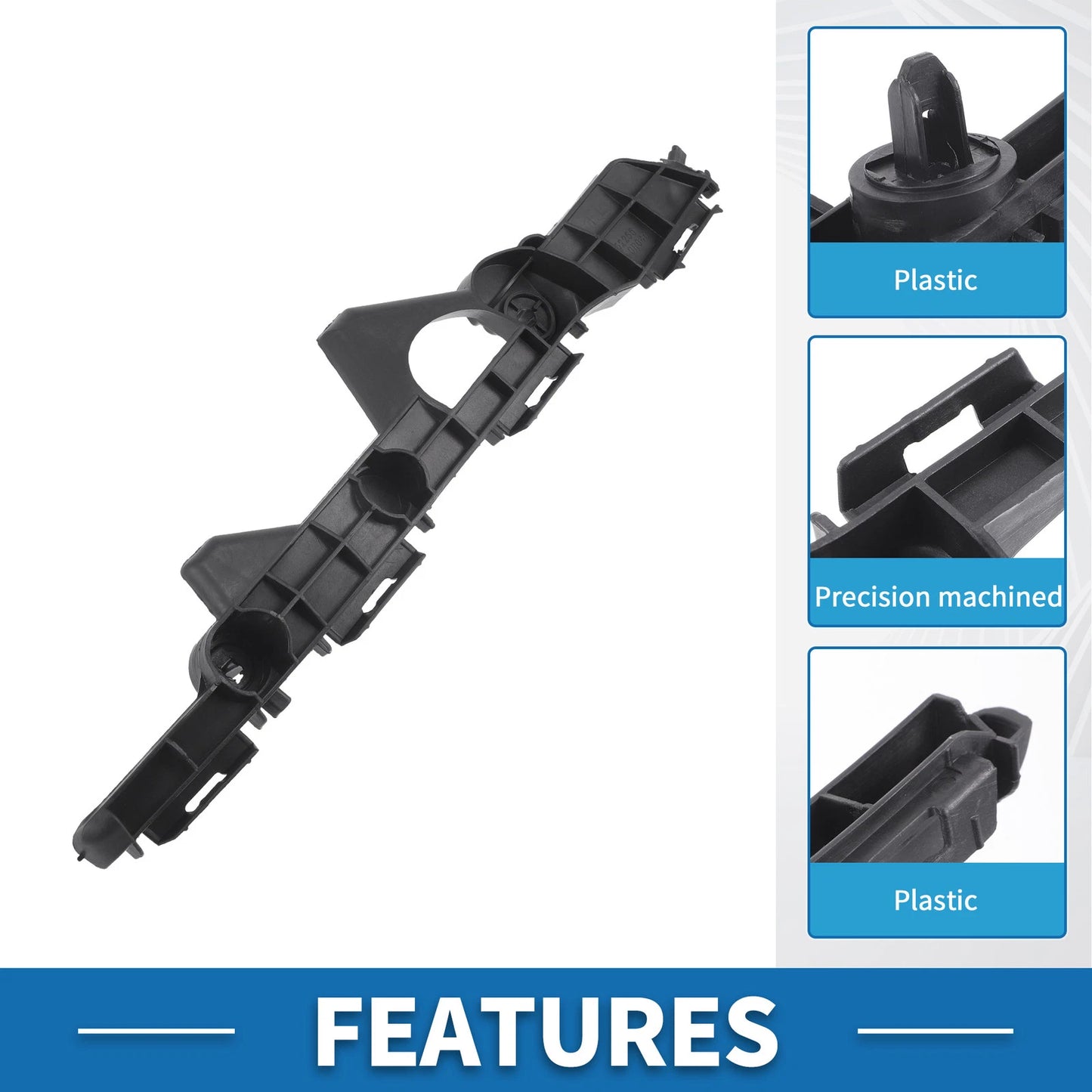 Left Rear Bumper Retainer Bracket No. 521560R050 for Toyota RAV4 (2016–2018)