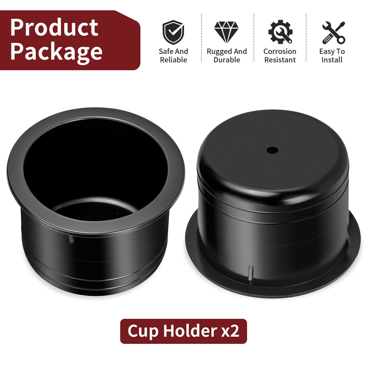 Cup Holder Set of 2 for Polaris Ranger 500 (2003–2009)