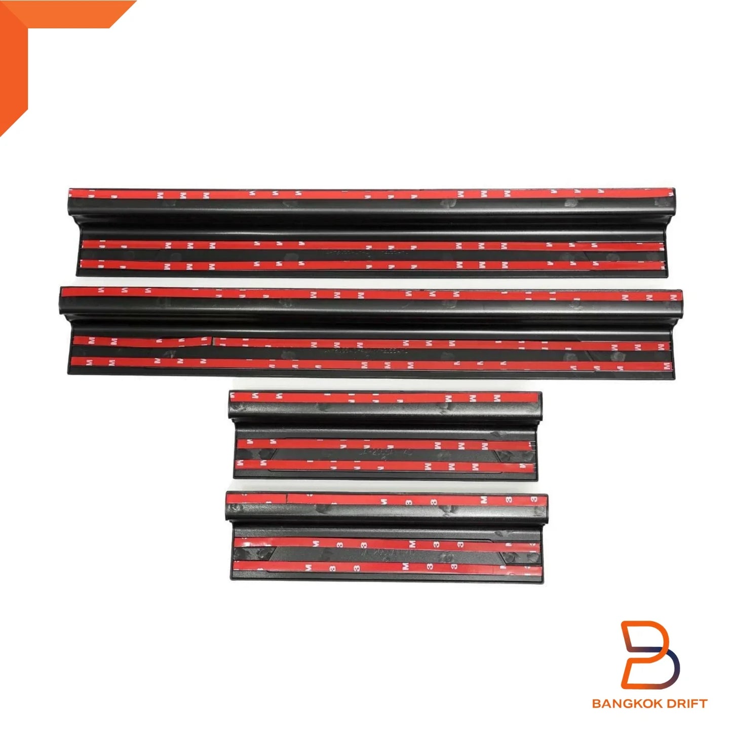 Matte Black Scuff Plate Door Sill Protector for Isuzu D-Max (20-25)
