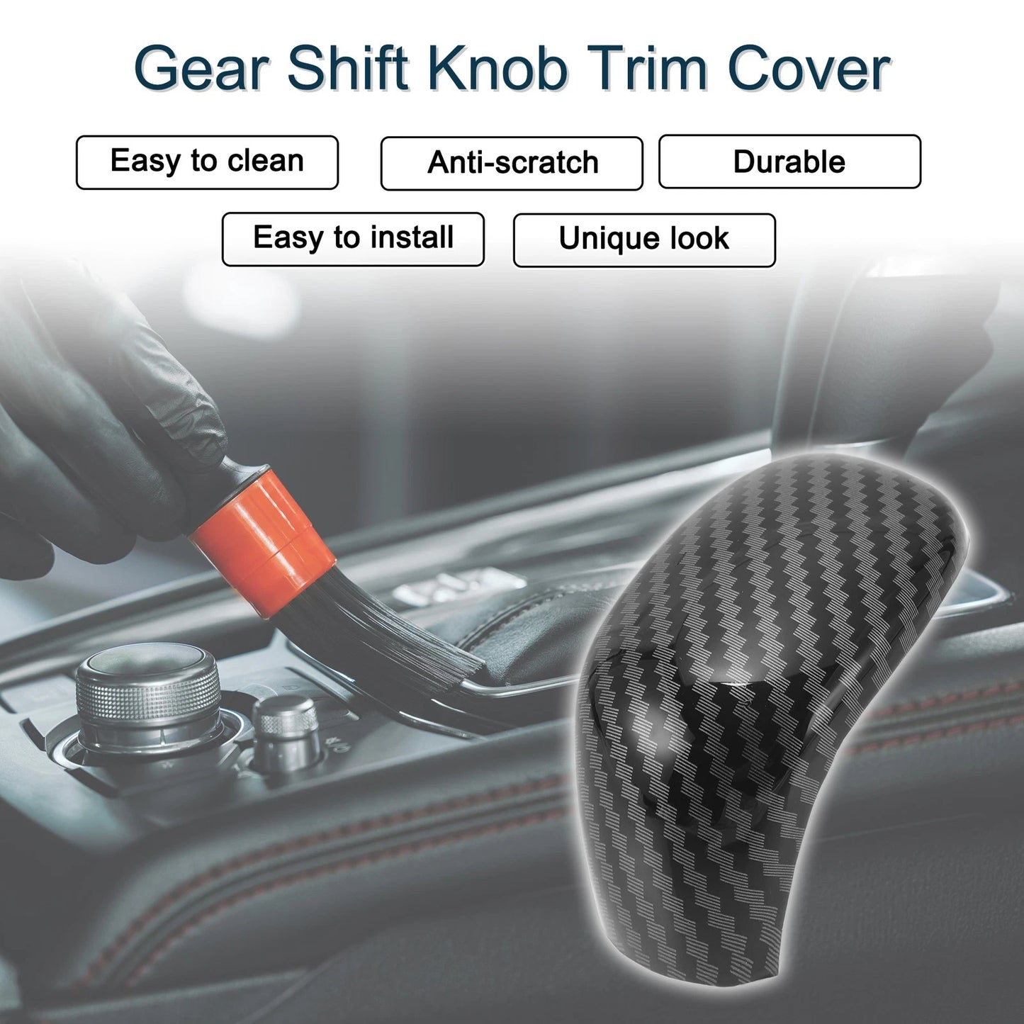 Gear Shift Knob Cover Sticker for Nissan Sentra Altima Versa (2020–2024)