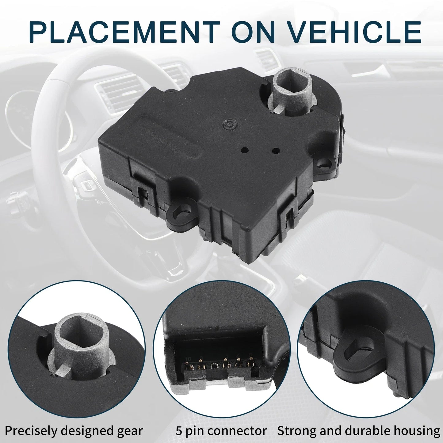 2 x HVAC Heater Blend Door Actuators for Chevrolet Silverado 1500 (2007)