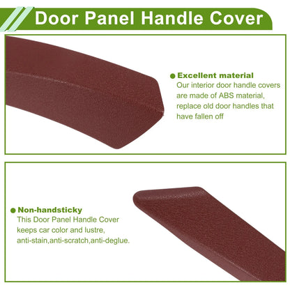 Door Panel Handle Pull Trim Cover for BMW Z4 Red (2009-2016)