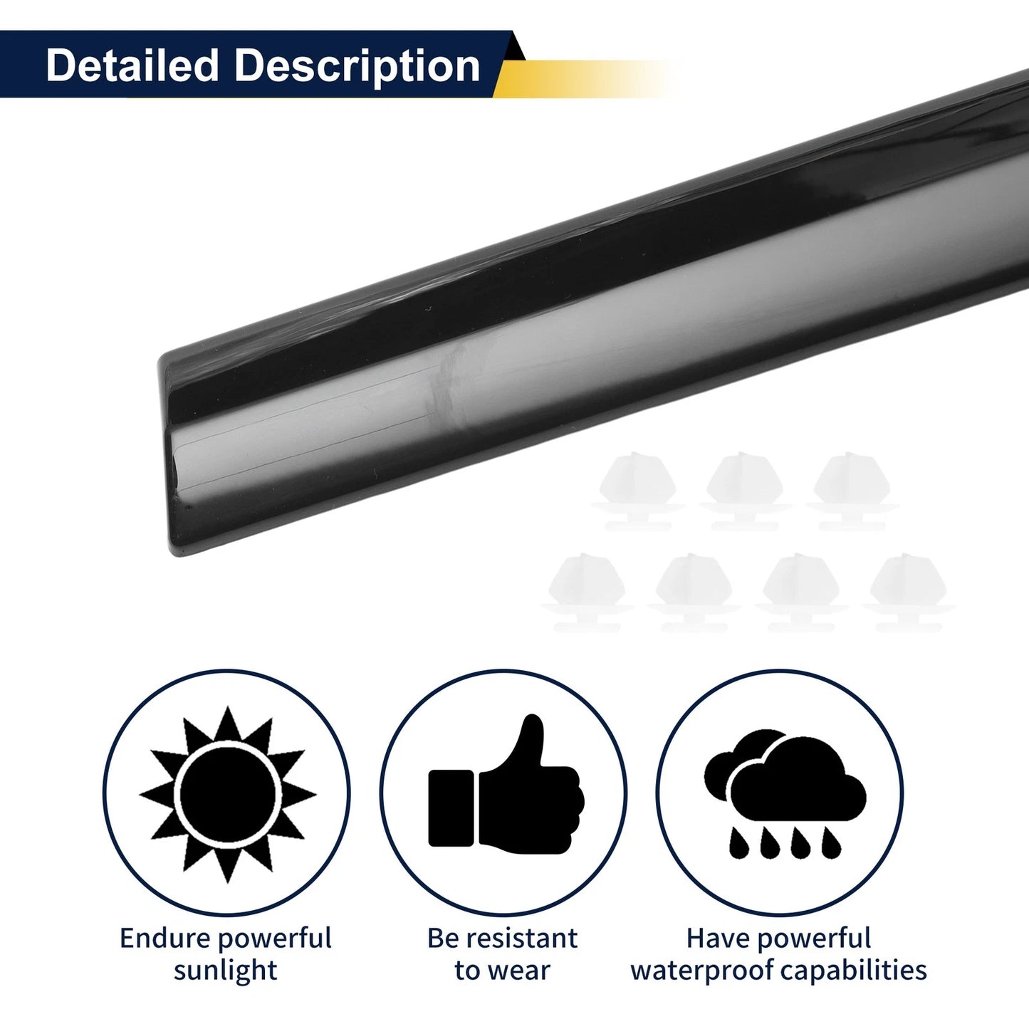 Door Garnish Trim No.51137397868 for BMW 7 Series (2016–2022)