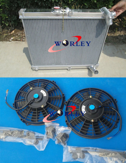 Aluminum Radiator & Fans for Mazda RX-7 FC3S (1986–1988)