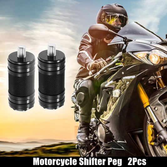 2 x Motorcycle Shifter Peg Shift Lever Foot Pegs for Harley Davidson Black