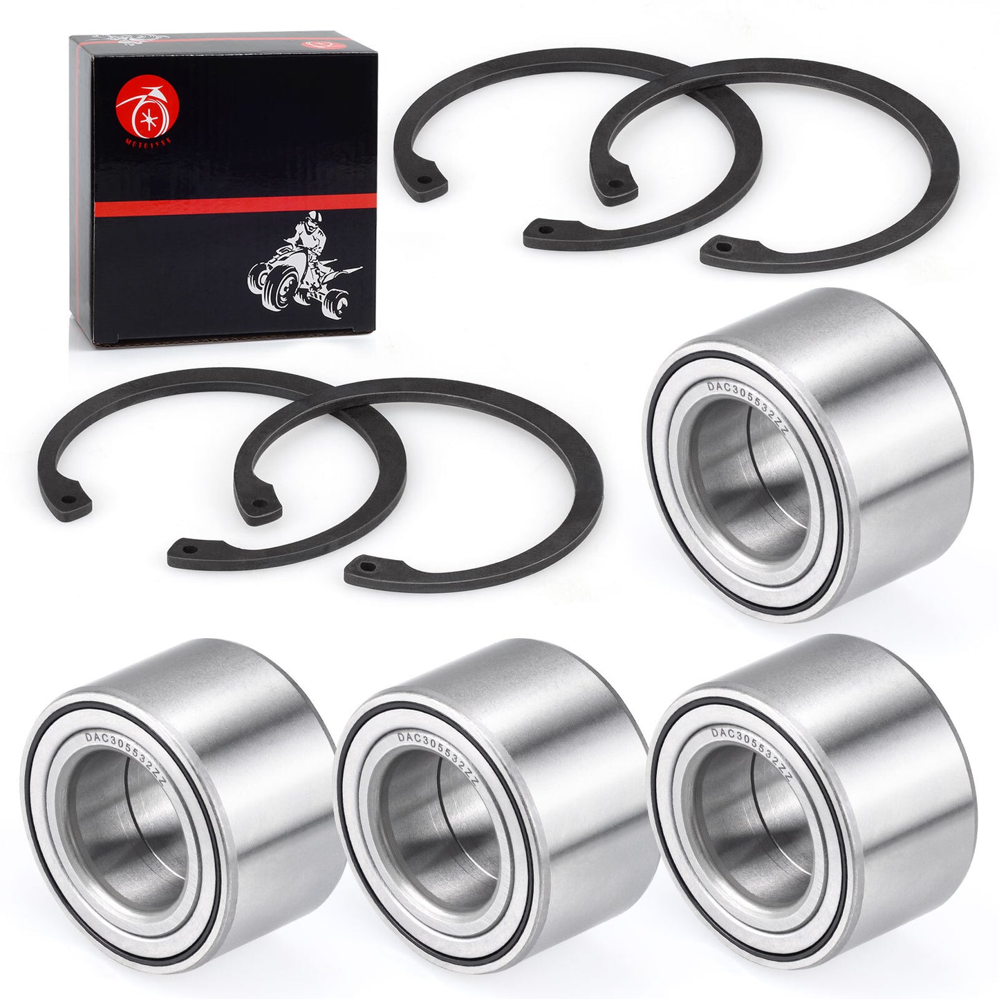Set of 4 Wheel Bearings for Arctic Cat 250 300 350 366 400 425 450