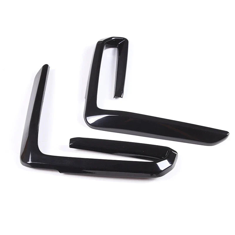 2 x Glossy Black ABS Front Fog Light Lamp Cover Trim for BMW X5 G05 (2019–2023)